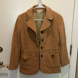 Ladybug vintage tan pea coat